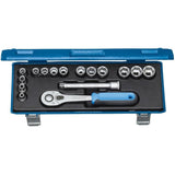 Set chei tubulare 3/8", 16 buc, 6 canturi, Nr. 30 JMU-10, GEDORE - sefira.ro