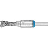 Perie de sarma din inox, tip pensula, cu coada 6mm, diam. 10mm, sarma 0.2mm rasucita, PFERD - sefira.ro