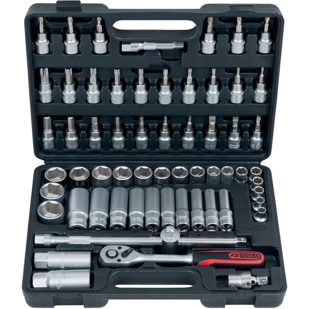 Set chei tubulare 3/8", Nr. 911.0661, 61 piese, KS TOOLS - sefira.ro