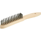 Perie de sarma din otel, cu coada, 2 randuri sarma 0,35mm dreapta, 295/145mm, OSBORN - sefira.ro