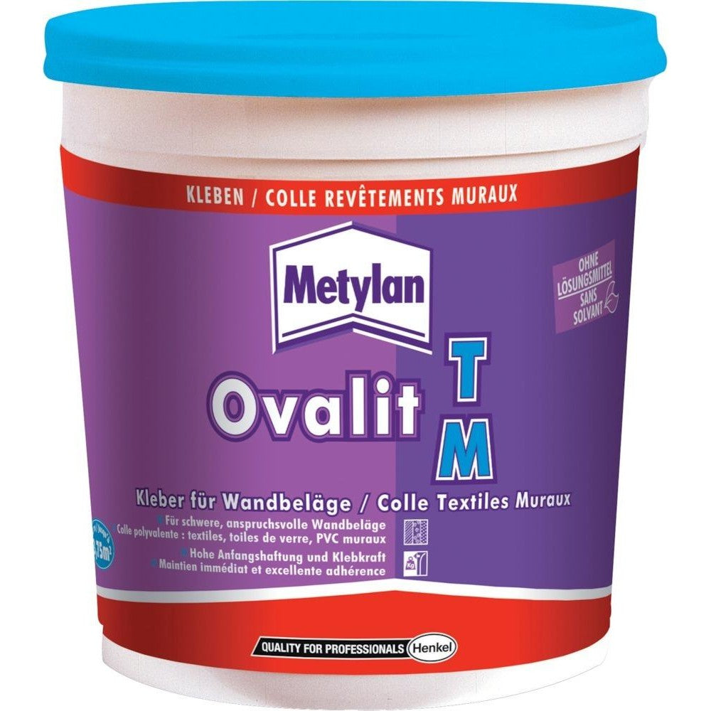 Adeziv Metylan Ovalit T 750g, pentru tapeturi speciale, textil, metalic, PVC, HENKEL - sefira.ro