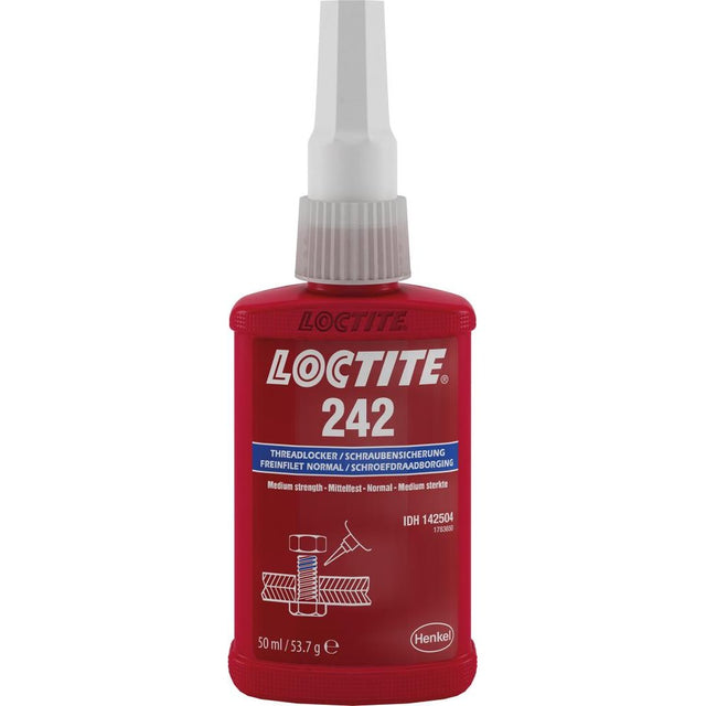 Adeziv blocare suruburi Loctite® 242, rezistenta medie, flacon 10ml, LOCTITE - sefira.ro