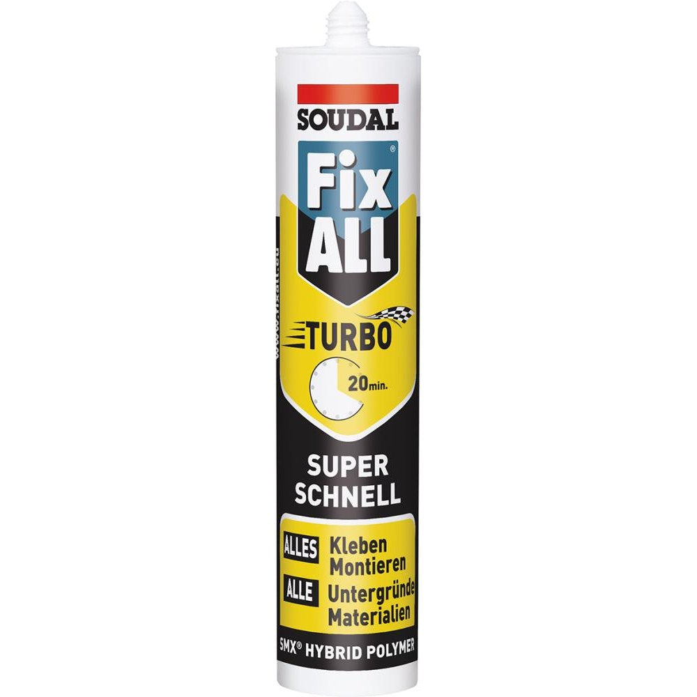 Adeziv etansant Fix ALL® TURBO MS-Polymer, cartus 0.29 l, 122237, SOUDAL - sefira.ro