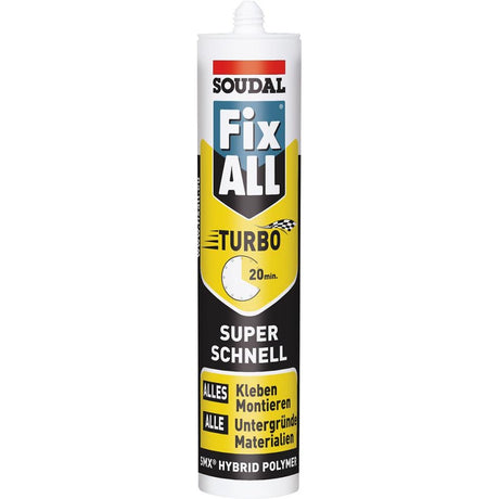 Adeziv etansant Fix ALL® TURBO MS-Polymer, cartus 0.29 l, 122237, SOUDAL - sefira.ro