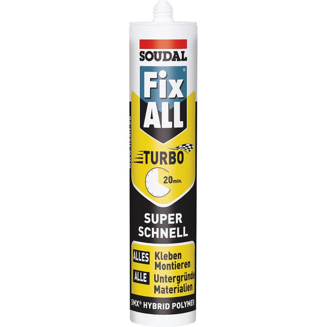 Adeziv etansant Fix ALL® TURBO MS-Polymer, cartus 0.29 l, 122237, SOUDAL - sefira.ro