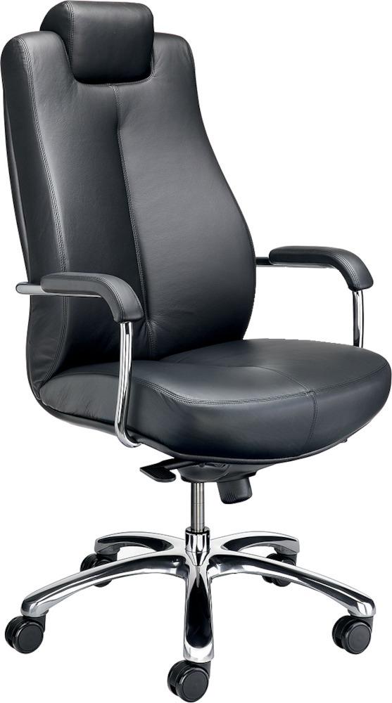 Scaun pivotant rezistent Sonata XXL 150 kg negru STREET