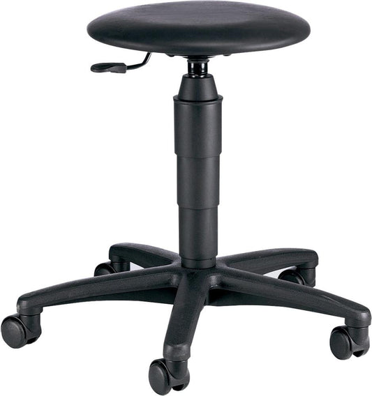 Height-adjustable chair with casters, 400x530mm, TOPSTAR