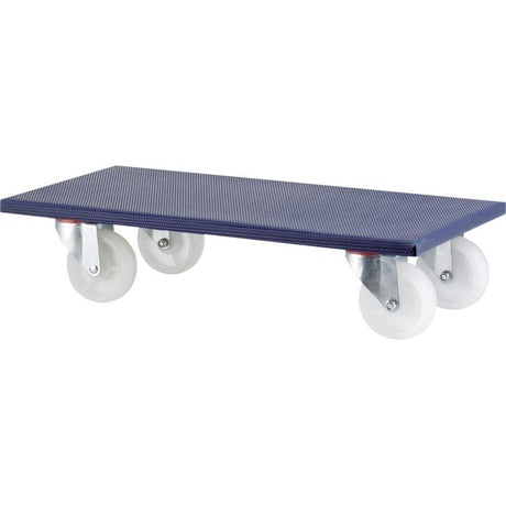 Carucior universal pentru transport, 600x300x140mm, max 600kg, roti plastic 100mm - sefira.ro