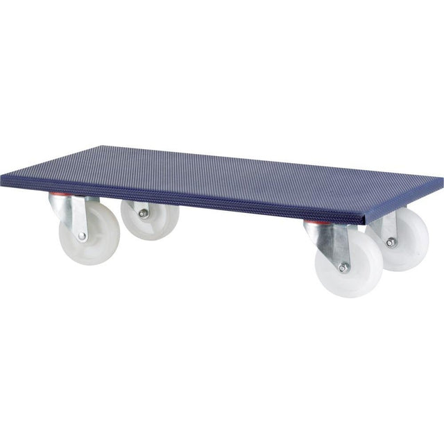 Carucior universal pentru transport, 600x300x140mm, max 600kg, roti plastic 100mm - sefira.ro