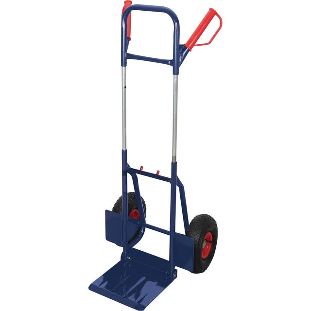 Carucior de transport din otel tubular, 200 kg, pliabil si rabatabil, talpa 290 x 290 mm - sefira.ro