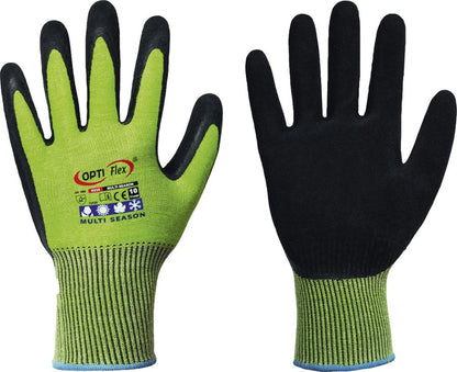 Knitted protective gloves, MultiSeason, size 8, OPTIFLEX