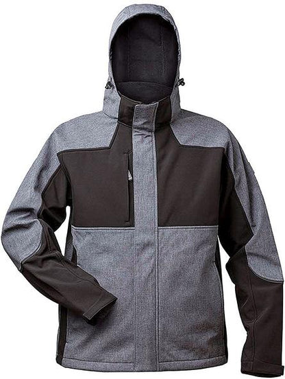 Geaca softshell Tau marimea S, gri/negru