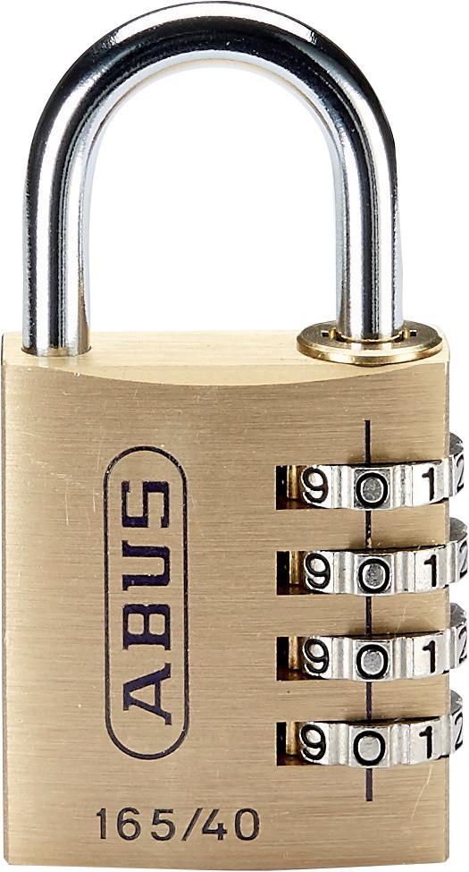 Combination padlock 165, 30 mm, 3-digit combination, brass body, steel ring, ABUS