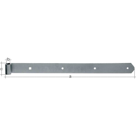 Brat balama pentru oblon, drept, inox, 400 x 40 mm, Ø 13mm, ALBERTS - sefira.ro