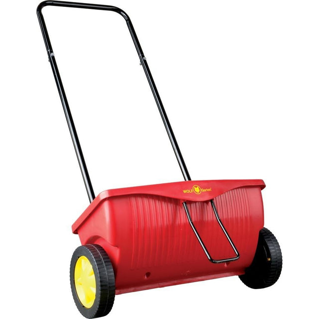 Carucior de imprastiere WE 330, 15 l capacitate, raspandire 410 mm, WOLF GARTEN - sefira.ro
