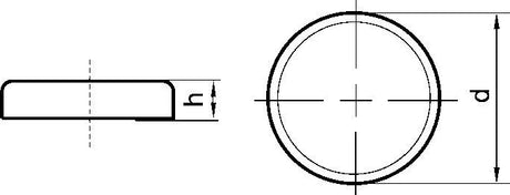 Maner magnetic plat fara bucsa filetata, Ø 10mm, inaltime 4.5mm, 4N, BELOH - sefira.ro