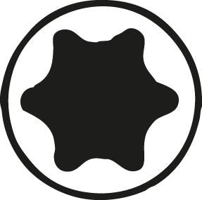 Set tubulare bit 1/2", T20 - T60, pentru suruburi TORX® interior, 18 bucati, Nr. ITX 19 LKP, GEDORE - sefira.ro