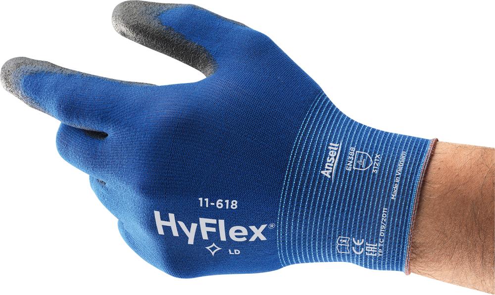 HyFlex® 11-618 textile assembly gloves, size 6, ANSELL