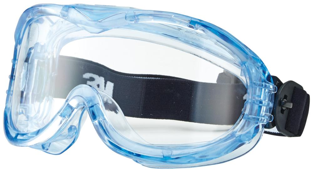 Fahrenheit™ safety glasses, transparent, blue frame, 3M