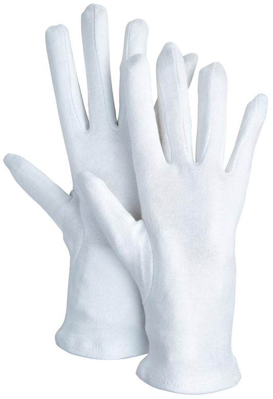 Knitted cotton work gloves, No. 3203, size 6