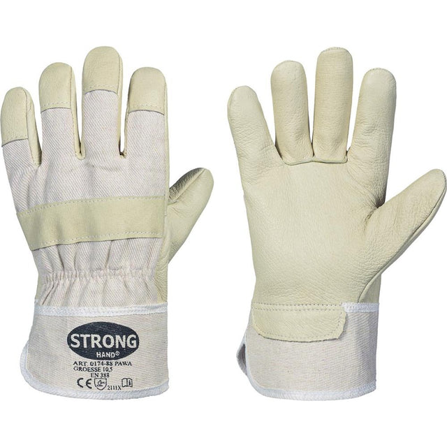 Manusi de protectie 88 PAWA, captusita, piele de porc, marime 10, STRONGHAND - sefira.ro