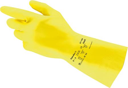 AlphaTec® 87-190 chemical protective gloves, size 7.5-8, ANSELL