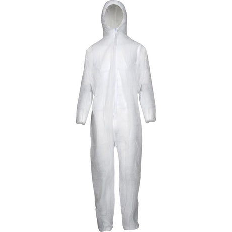 Salopetă de protecție împotriva murdăriei, PP, 50 g/mp, dimensiune. 3XL, alb - sefira.ro