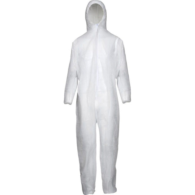 Salopetă de protecție împotriva murdăriei, PP, 50 g/mp, dimensiune. 3XL, alb - sefira.ro