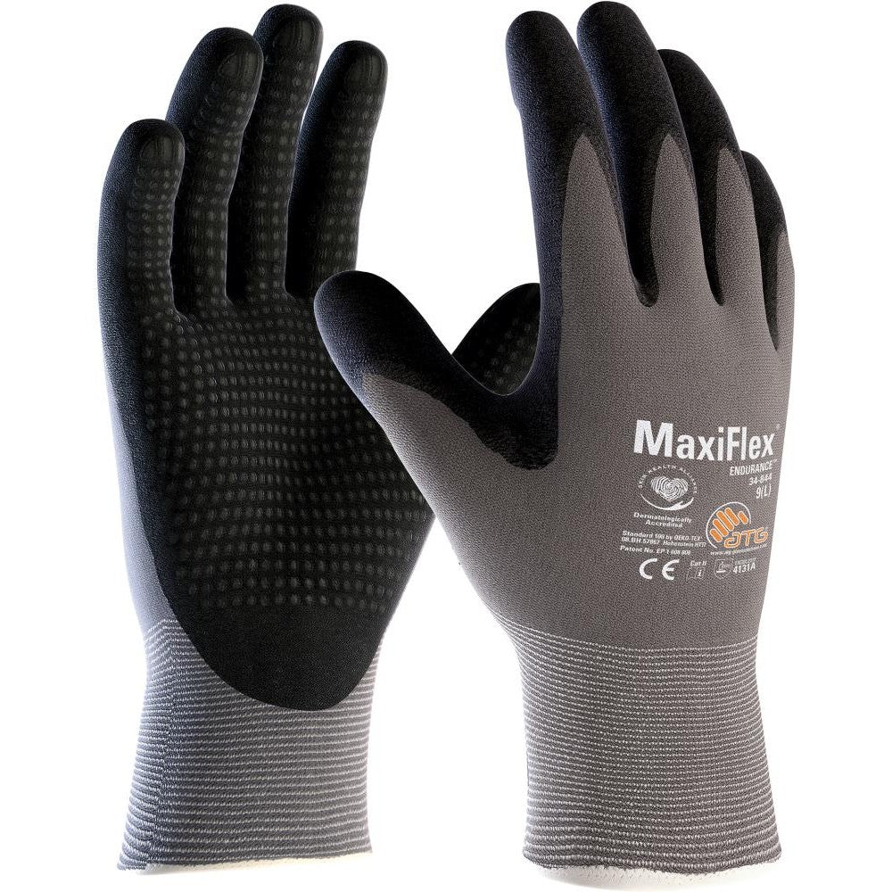 Manusi textile pentru montaj MaxiFlex® Endurance™, marimea 6, acoperire nitril, ATG - sefira.ro