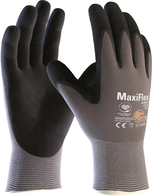 Protective assembly gloves, Nylon, MaxiFlex® Ultimate™, nitrile coating, size 6, ATG