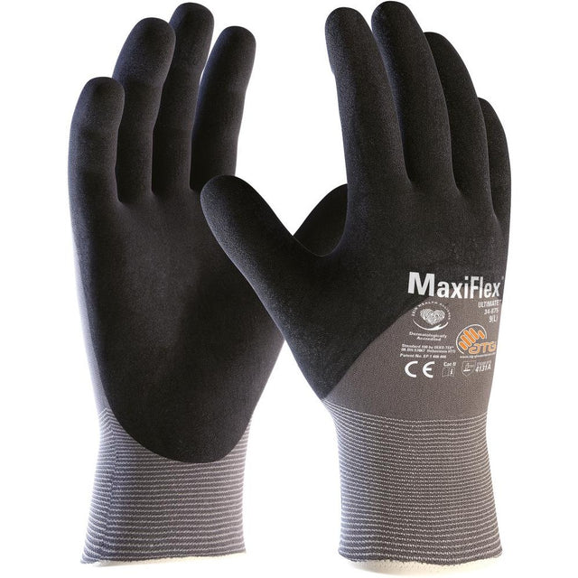 Manusi de protectie pentru montaj, Wollb, MaxiFlex® Ultimate™, acoperire nitril, marimea 6, ATG - sefira.ro