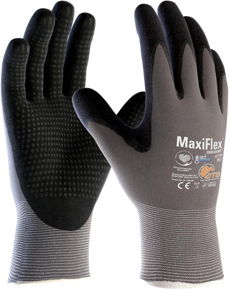 Manusi textile pentru montaj MaxiFlex® Ultimate™ AD-APD®, marimea 6, 23cm, acoperire nitril, ATG - sefira.ro