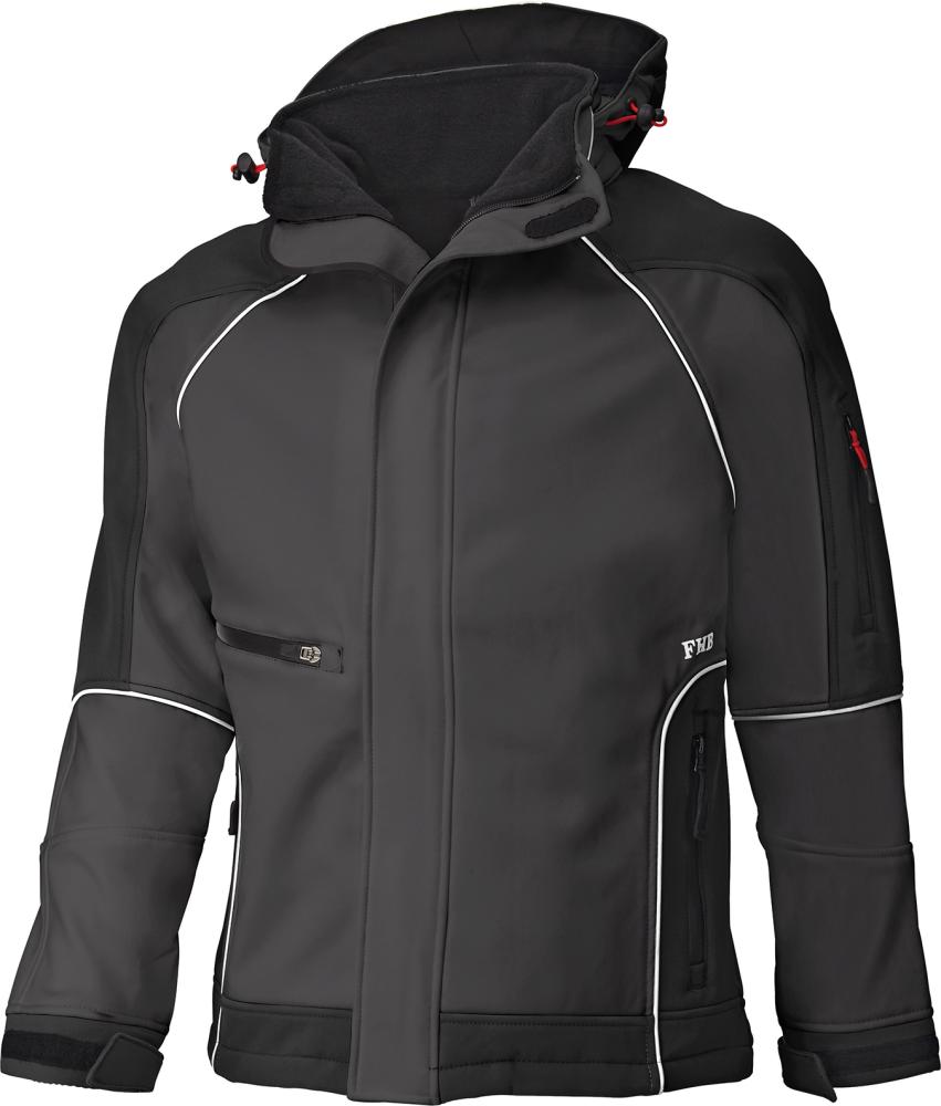 Jacheta softshell WALTER, gri-negru, marimea M, FHB