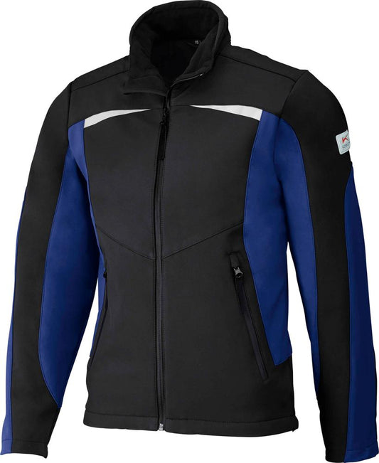 PULSSCHLAG softshell jacket, size S, black/blue, KUBLER