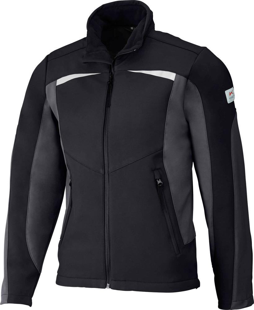 Jacheta softshell PULSSCHLAG, marimea S, negru/albastru, KUBLER