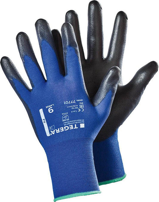 TEGERA 77701 assembly gloves, size 5, PU coating, EJENDALS