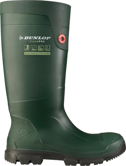 Cizme de protectie cu bombeu, marimea 36, Purofort® FieldPRO Full Safety, S5 CI SRC, verde, DUNLOP®