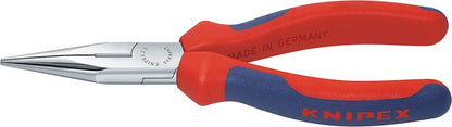 Half-round nose pliers, 140 mm, straight, chrome-plated, KNIPEX