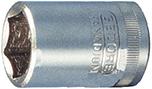 Hexagon socket wrench 1/4", inch size 3/16", 6 edges, DIN 3124, GEDORE