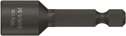 Cheie tubulara 1/4" x 50mm, prindere bit 1/4", cu magnet, DIN3126, WERA