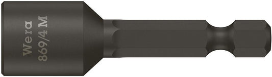 Cheie tubulara 1/4" x 50mm, prindere bit 1/4", cu magnet, DIN3126, WERA