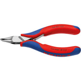 Cleste cu cap de precizie, taiere oblica, pentru electronisti, 120mm, indoit 65°, 64 62 120, KNIPEX - sefira.ro