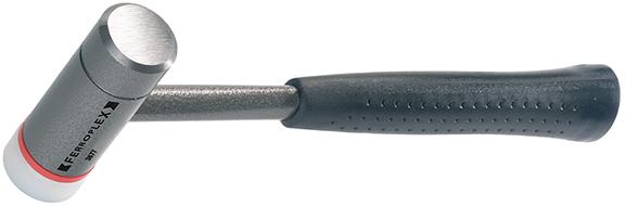 FERROPLEX combined head hammer, nylon/steel, 30mm, HALDER