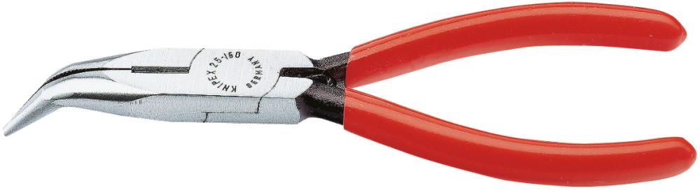 Half-round nose pliers, bent, 160 mm, polished head, KNIPEX