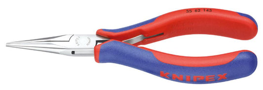 Electronics pliers, 145mm, 40mm semi-round jaws, smooth, KNIPEX