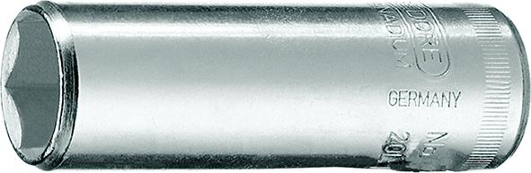 Long hexagonal socket wrench 1/4" 4 mm, 6 edges, long, DIN 3124, GEDORE