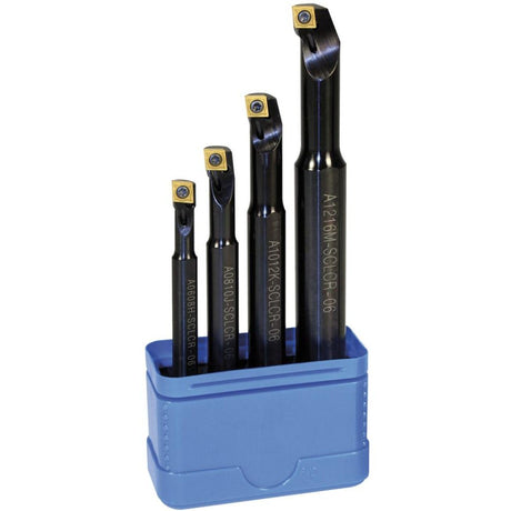 Set cutite pentru strunjire ISO 95°, SCLCR, executie pe dreapta, 4 buc - sefira.ro