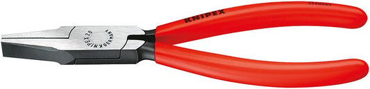 Flat-nose pliers, 140 mm, polished head, DIN ISO 5745, KNIPEX