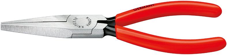 Long-nose pliers, flat, 140 mm, polished head, KNIPEX