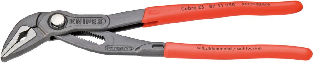 Plumber's pliers, Cobra® ES, 250mm, for 1.1/4 inch pipes, KNIPEX